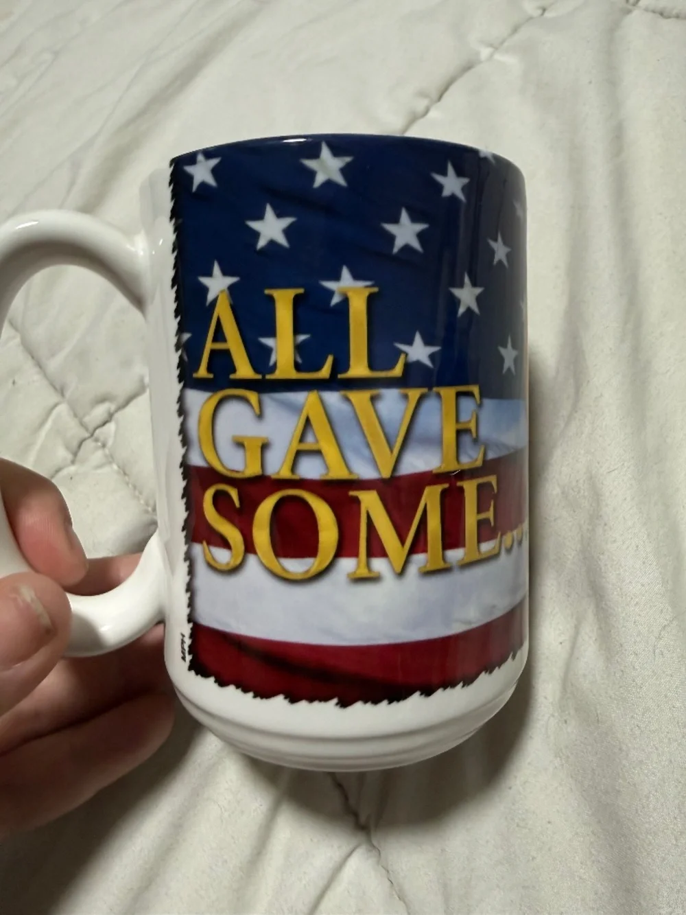 All Gave Some Some Gave All Patriotic Military Flag Ceramic Coffee Mug 15 oz